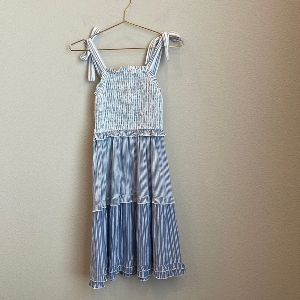 Sincerely Jules Blue Striped Midi Dress